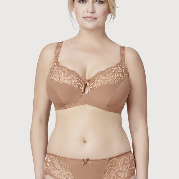 Set of 3! Thongs 2XL Panties Bramour Tribeca 34-2XL FITS 33-34" Lacy Briefs Nude - Picture 5 of 16